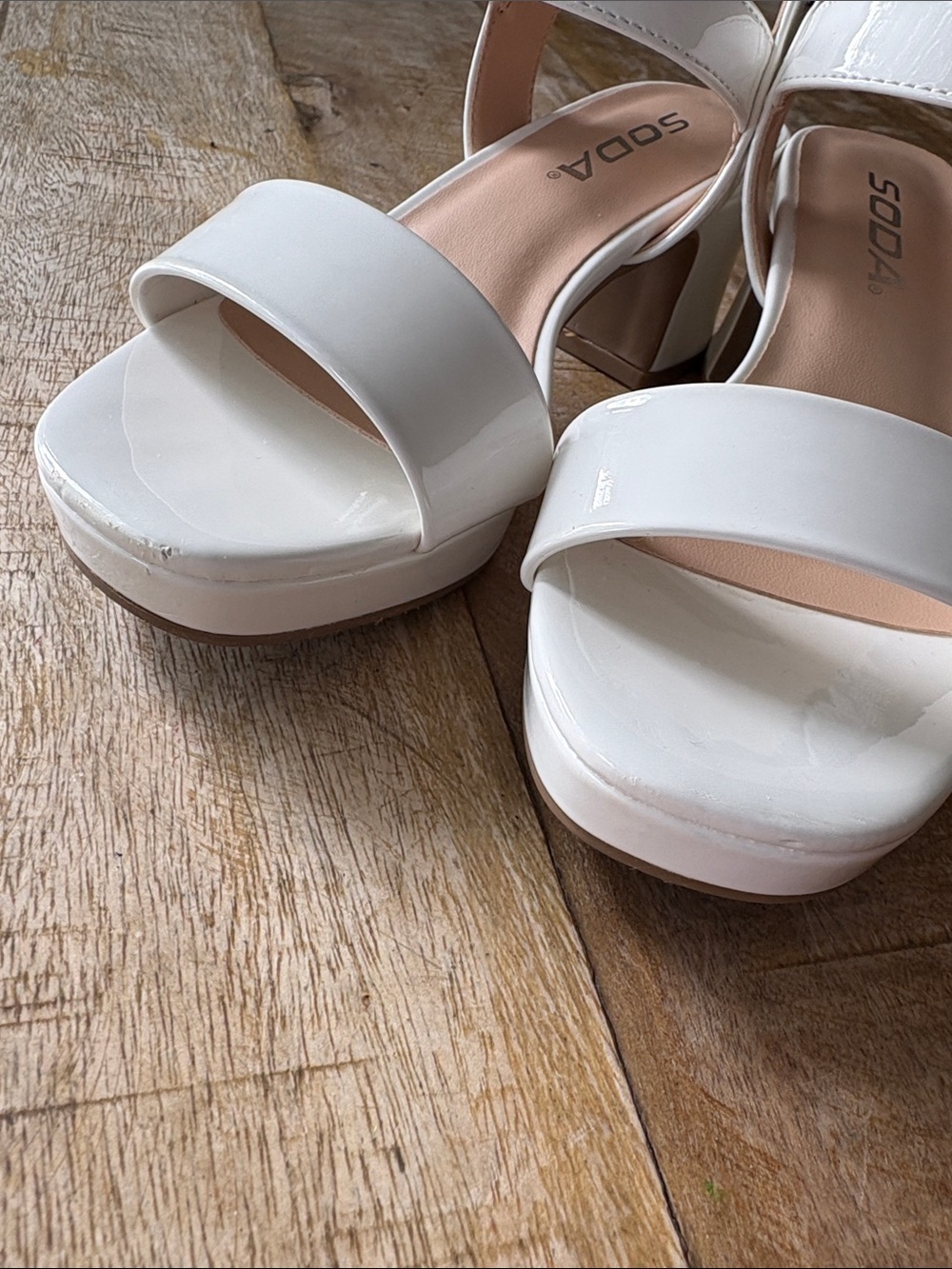 Soda White Patent Dress Shoes Size 13M - Picture 3 of 13